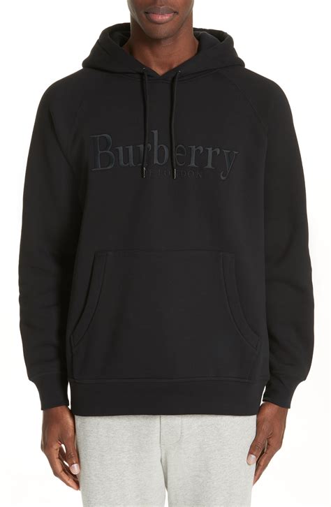 burberry clarke logo hoodie|Burberry: Black Clarke Hoodie .